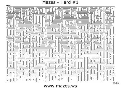Free Online Hard Mazes.